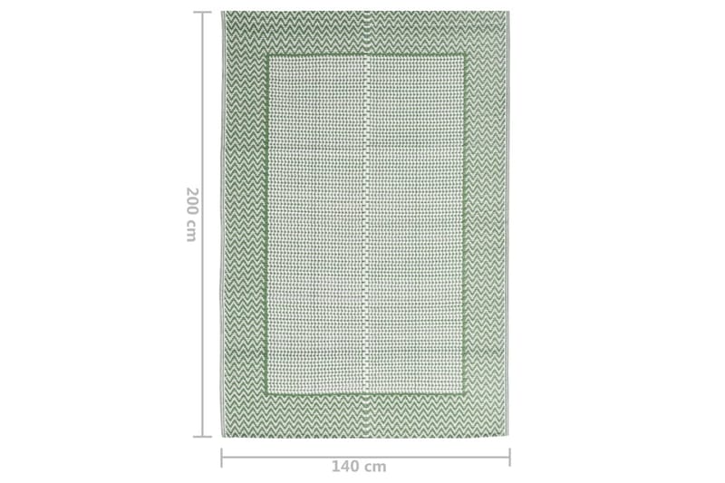 Utomhusmatta grön 140x200 cm PP - Grön - Utomhusmattor