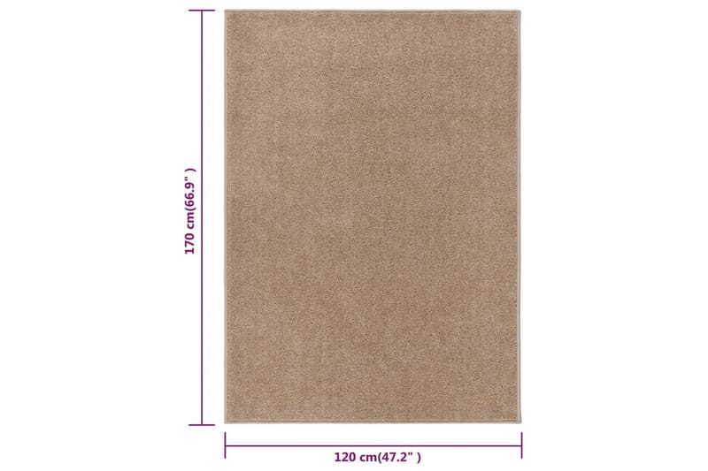 Matta 120x170 cm brun - Brun - Textilier & mattor - Mattor - Utomhusmattor - Plastmattor