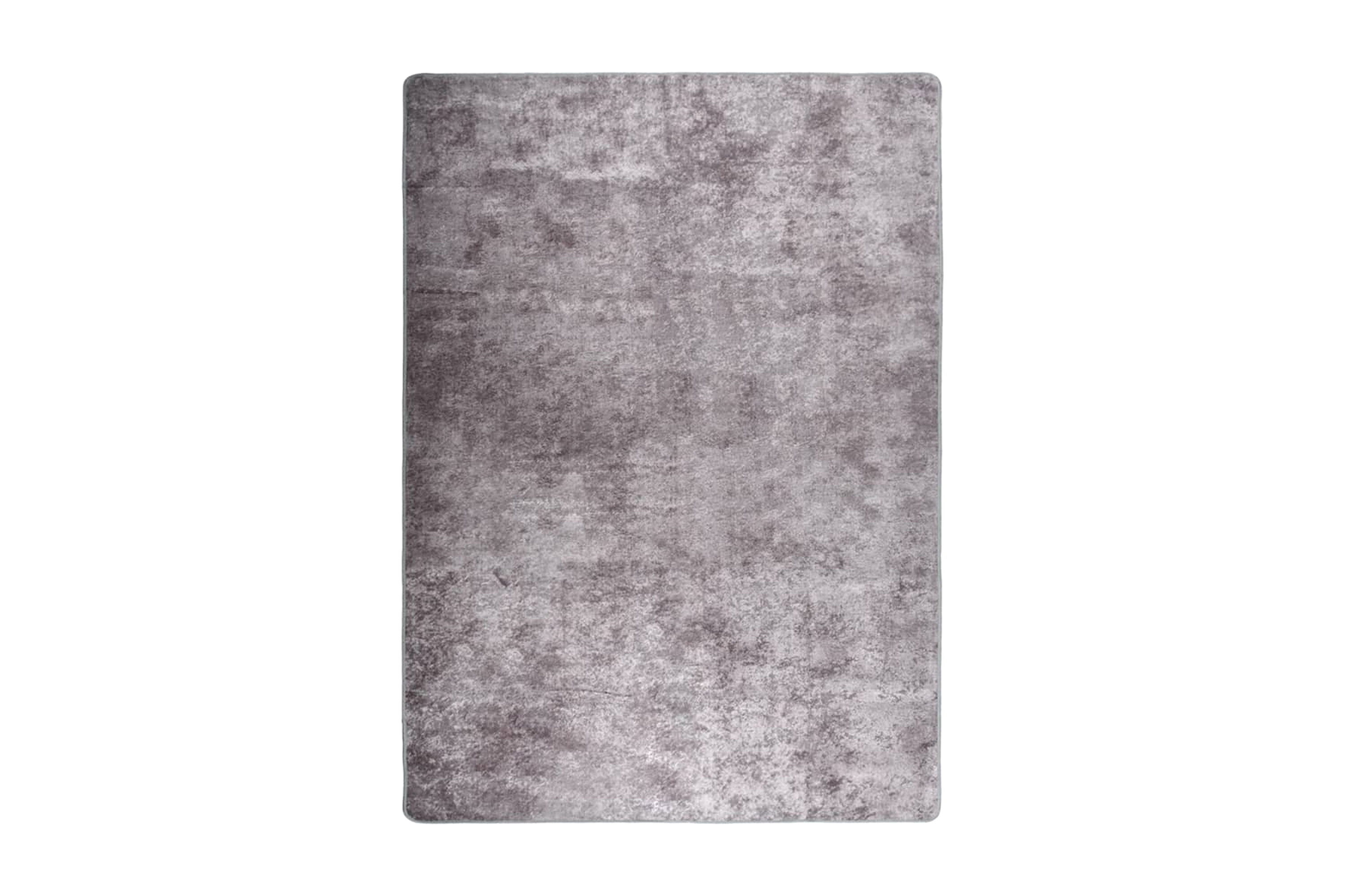 Matta tvättbar 120×180 cm grå halkfri – Grå