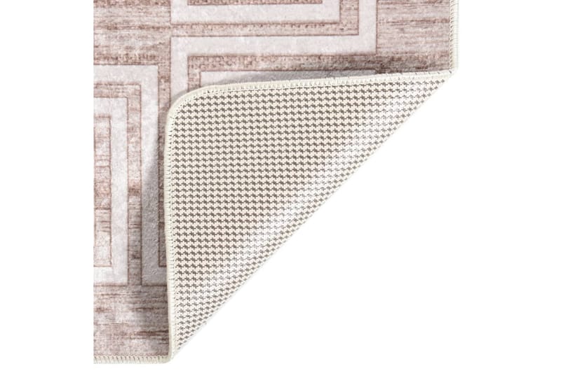 Matta tvättbar 160x230 cm beige halkfri - Beige - Textilier & mattor - Mattor - Utomhusmattor - Plastmattor