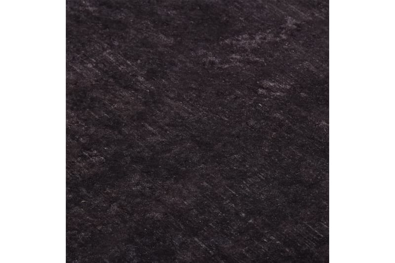 Matta tvättbar 160x230 cm svart och guld halkfri - Flerfärgad - Plastmattor