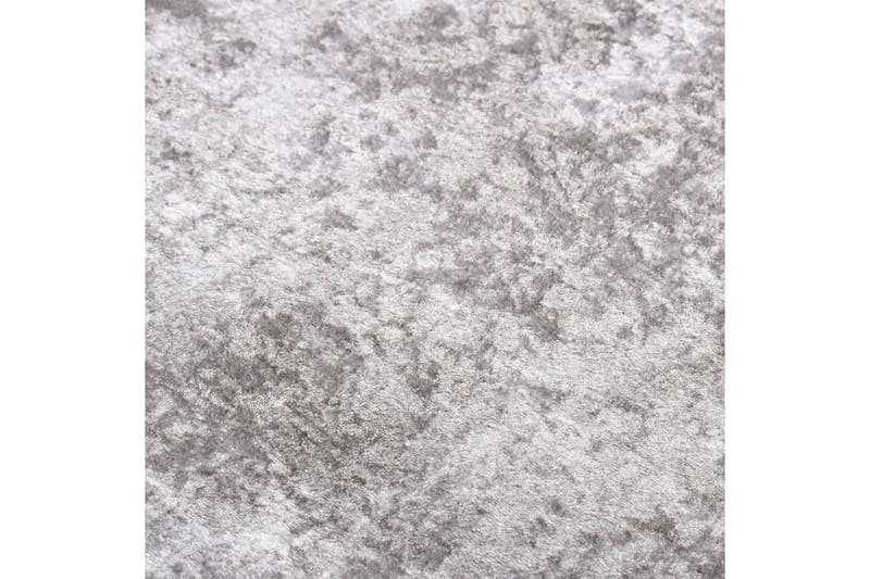 Matta tvättbar 190x300 cm grå halkfri - Grå - Plastmattor