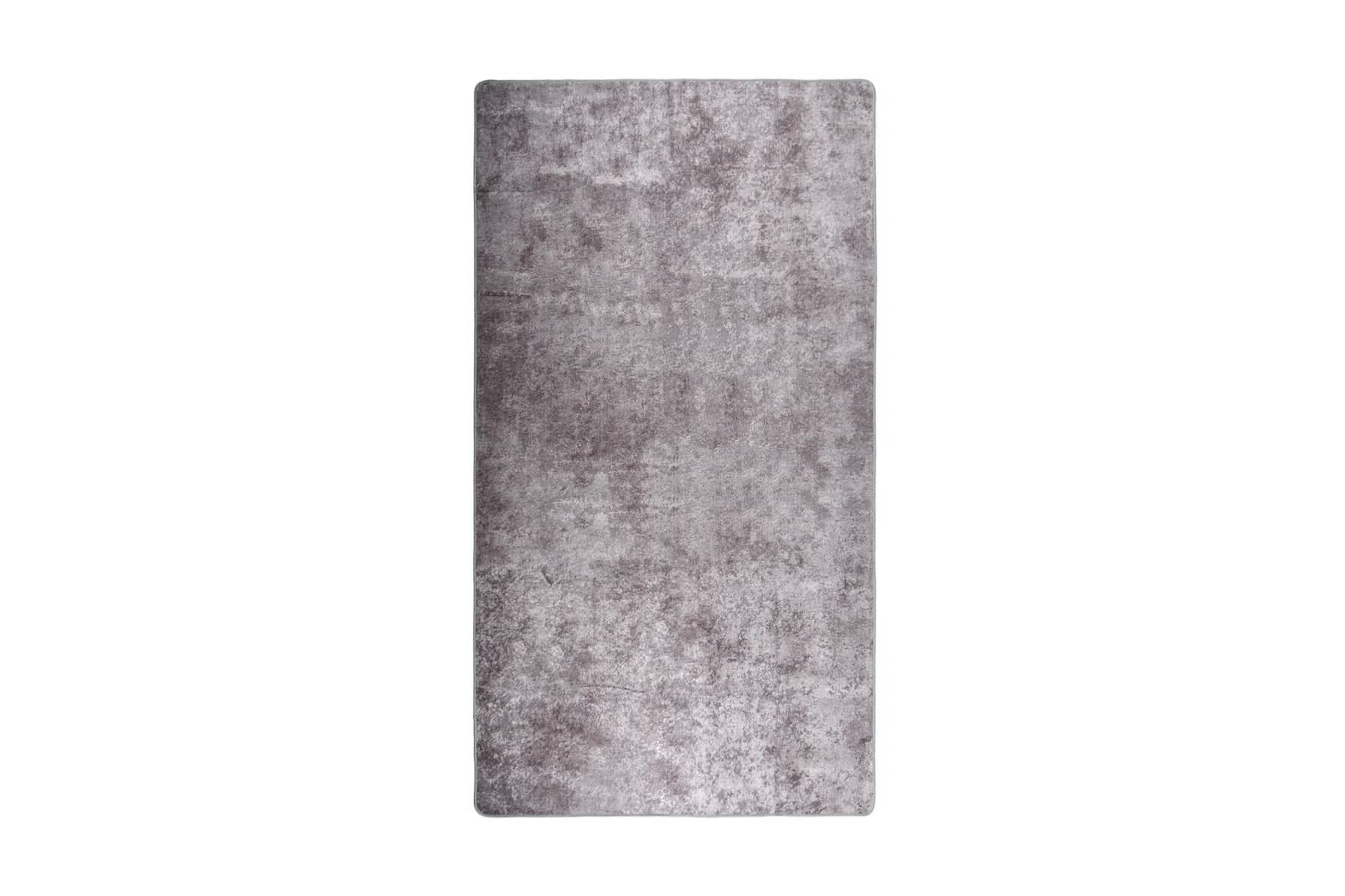 Matta tvättbar 190×300 cm grå halkfri – Grå