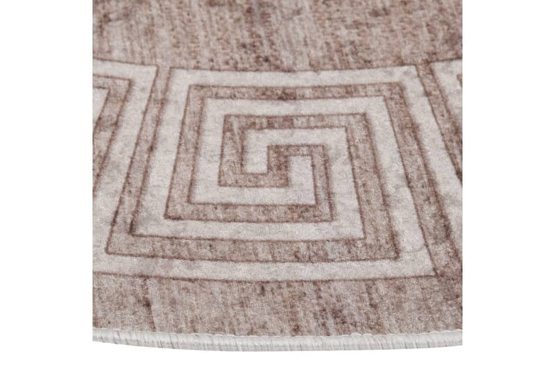 Matta tvättbar Ï†120 cm beige halkfri - Beige - Textilier & mattor - Mattor - Utomhusmattor - Plastmattor