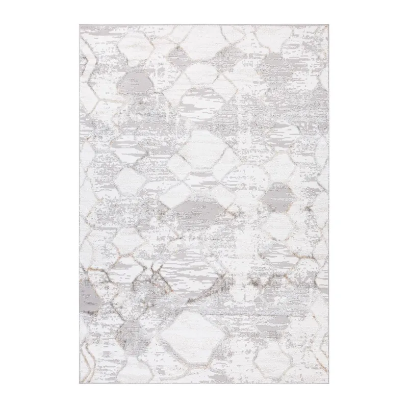Matta Vanor 160x230 cm, silver/vit