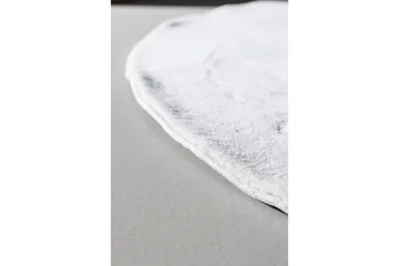 Nixie Plastmatta 200 cm Rund - Vit - Textilier & mattor - Mattor - Modern matta - Friezemattor