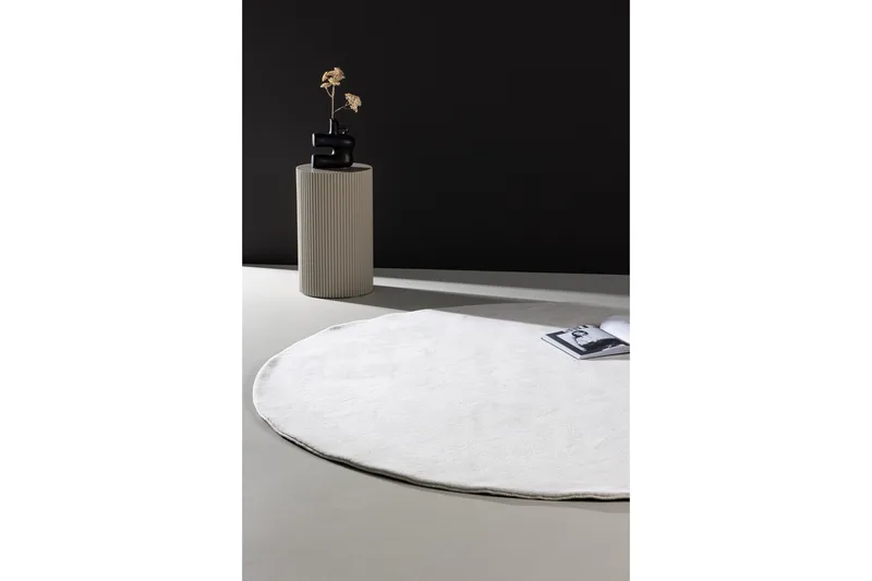 Nixie Plastmatta 200 cm Rund - Vit - Textilier & mattor - Mattor - Utomhusmattor - Plastmattor