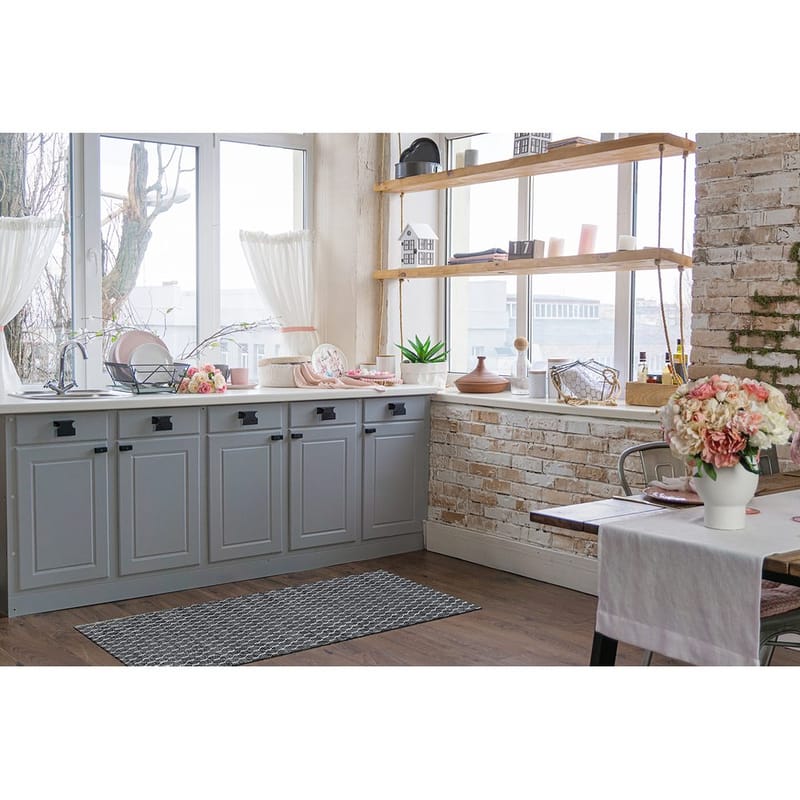 Plastmatta Hilma Link - 150x220 cm, Svart - Textilier & mattor - Mattor - Utomhusmattor - Plastmattor