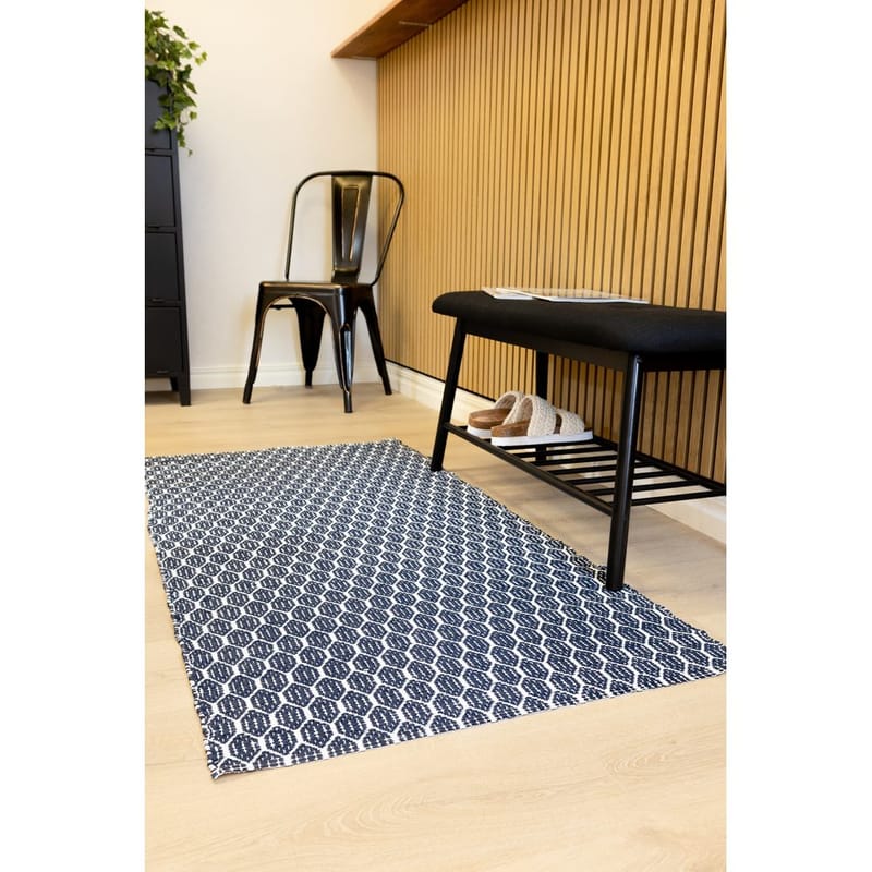 Plastmatta Hilma Link - 70x200 cm, Blå - Textilier & mattor - Mattor - Utomhusmattor - Plastmattor