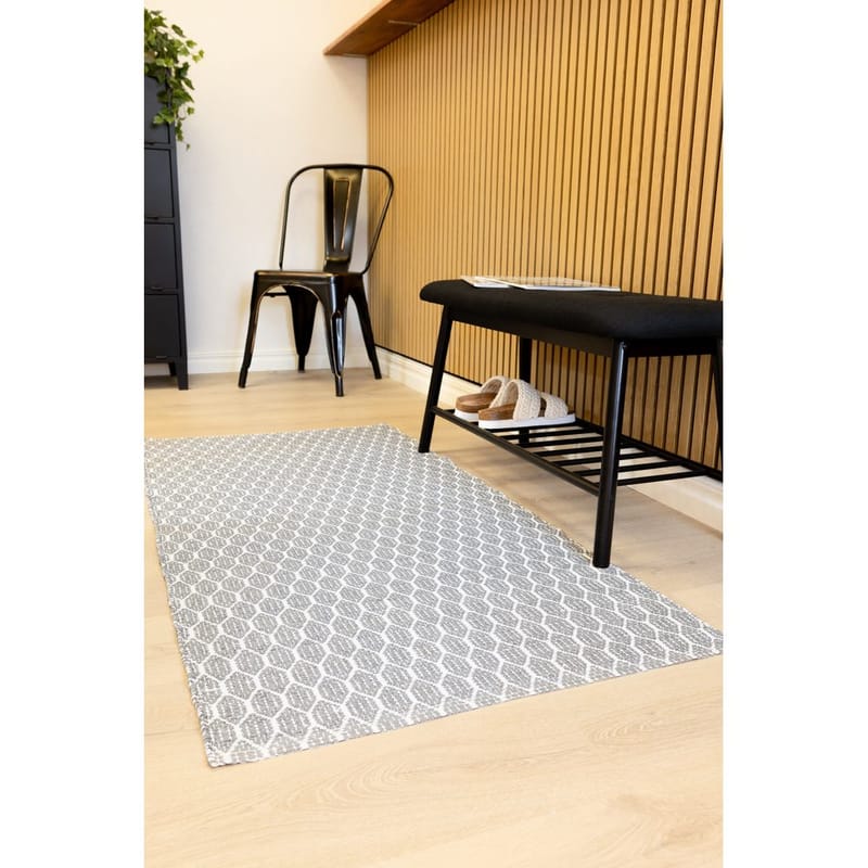 Plastmatta Hilma Link - 70x200 cm, Grå - Textilier & mattor - Mattor - Utomhusmattor - Plastmattor