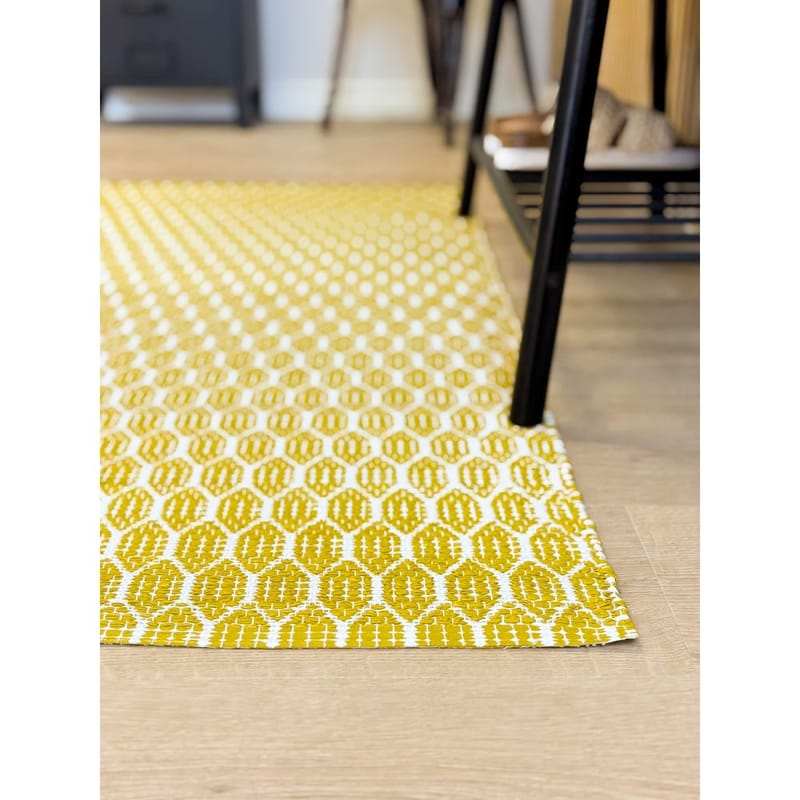Plastmatta Hilma Link - 70x200 cm, Gul - Textilier & mattor - Mattor - Utomhusmattor - Plastmattor