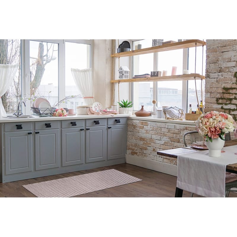 Plastmatta Hilma Link - 70x200 cm, Rosa - Textilier & mattor - Mattor - Utomhusmattor - Plastmattor