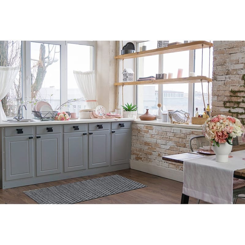 Plastmatta Hilma Link - 70x300 cm, Svart - Textilier & mattor - Mattor - Utomhusmattor - Plastmattor