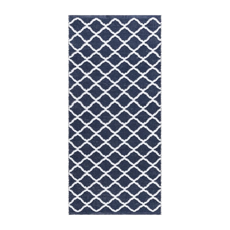 Plastmatta Hilma Wave - 150x220 cm, Blå - Textilier & mattor - Mattor - Utomhusmattor - Plastmattor