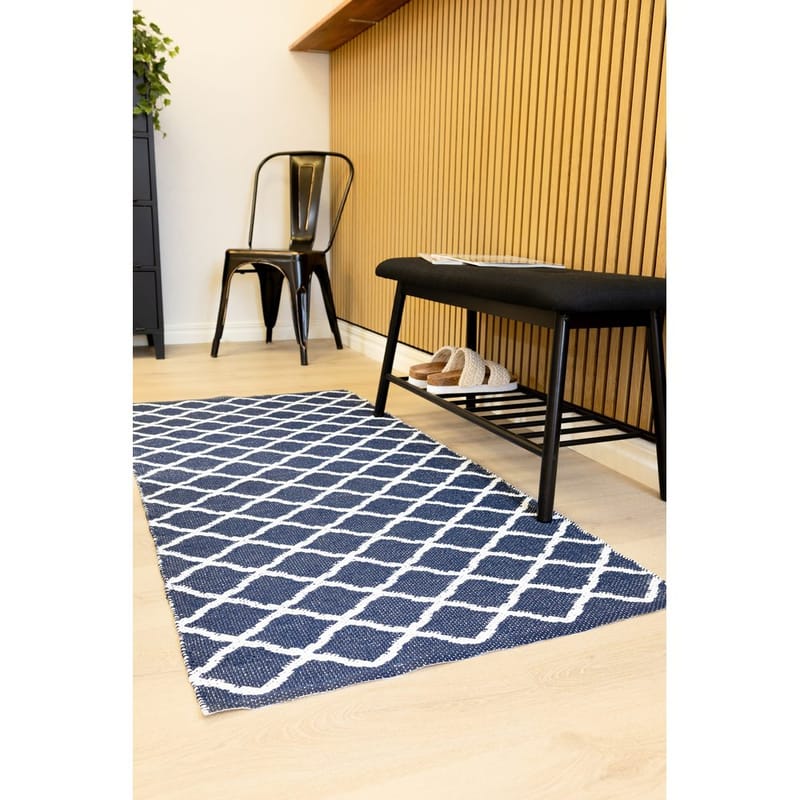 Plastmatta Hilma Wave - 150x220 cm, Blå - Textilier & mattor - Mattor - Utomhusmattor - Plastmattor