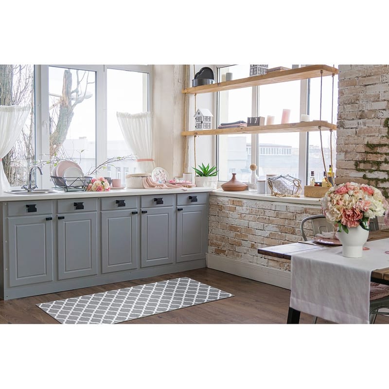 Plastmatta Hilma Wave - 150x220 cm, Grå - Textilier & mattor - Mattor - Utomhusmattor - Plastmattor