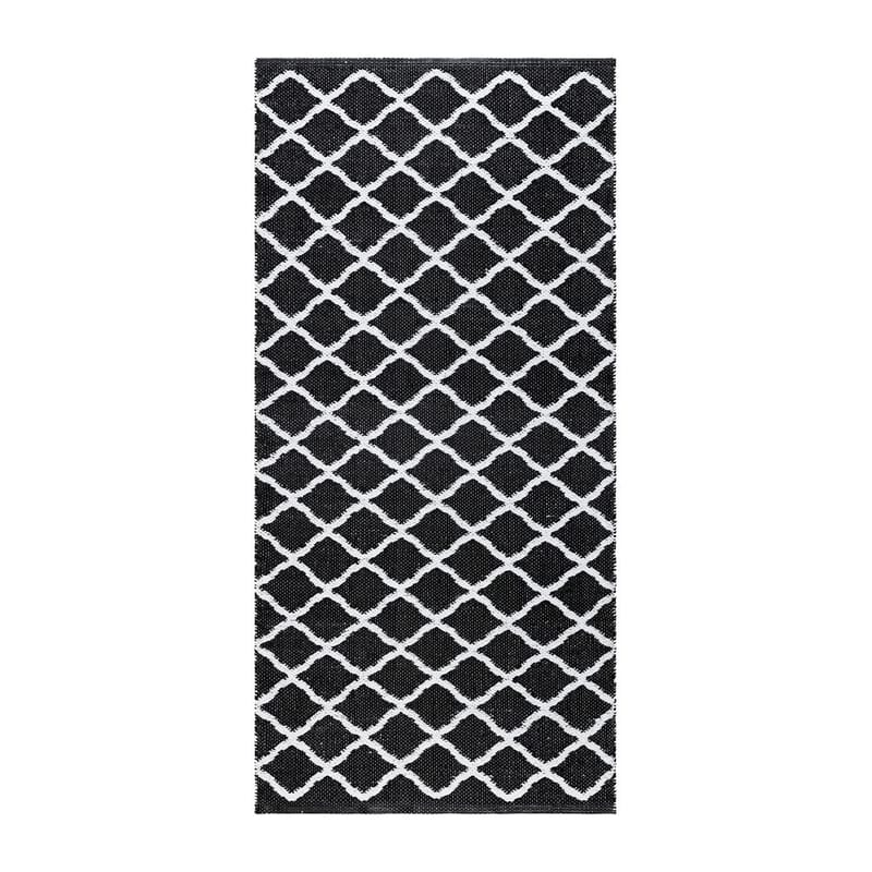 Plastmatta Hilma Wave - 150x220 cm, Svart - Textilier & mattor - Mattor - Utomhusmattor - Plastmattor