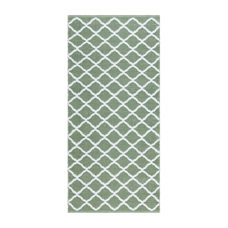 Plastmatta Hilma Wave, 70x150 cm, Grön