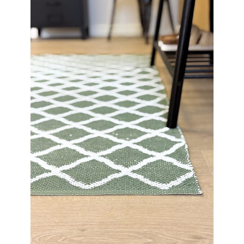 Plastmatta Hilma Wave - 70x150 cm, Grön - Textilier & mattor - Mattor - Utomhusmattor - Plastmattor