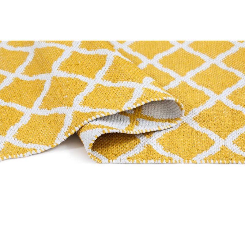 Plastmatta Hilma Wave - 70x150 cm, Gul - Textilier & mattor - Mattor - Utomhusmattor - Plastmattor