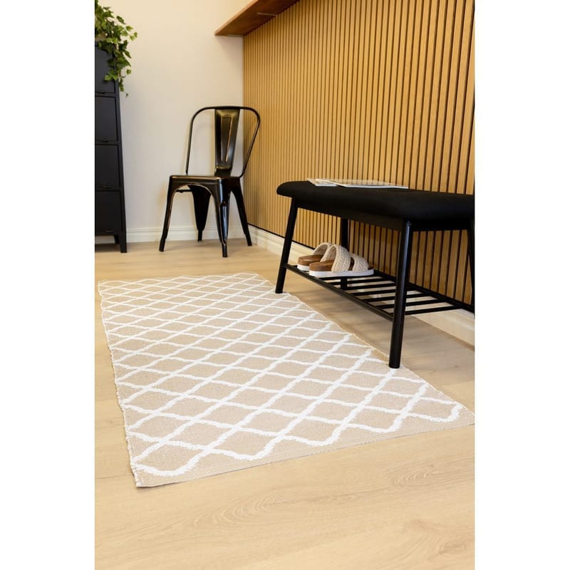 Plastmatta Hilma Wave - 70x200 cm, Linne - Textilier & mattor - Mattor - Utomhusmattor - Plastmattor