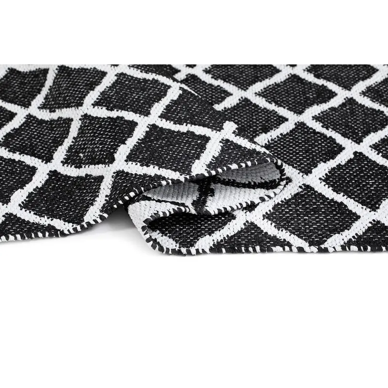 Plastmatta Hilma Wave - 70x200 cm, Svart - Textilier & mattor - Mattor - Utomhusmattor - Plastmattor