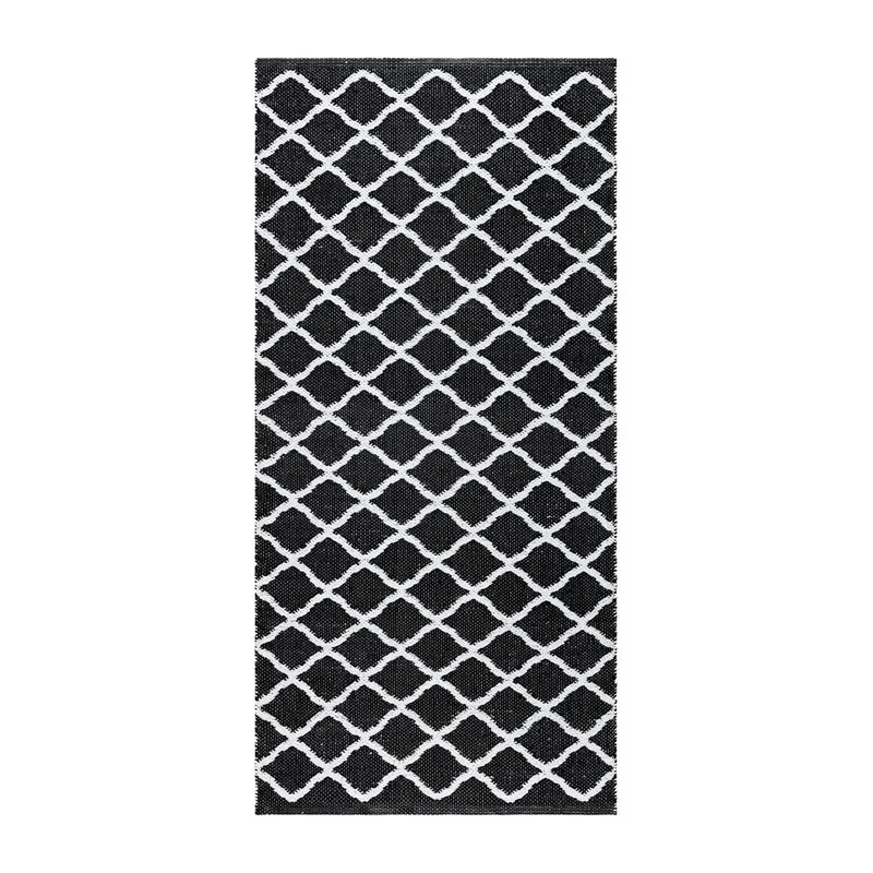 Plastmatta Hilma Wave, 70x300 cm, Svart