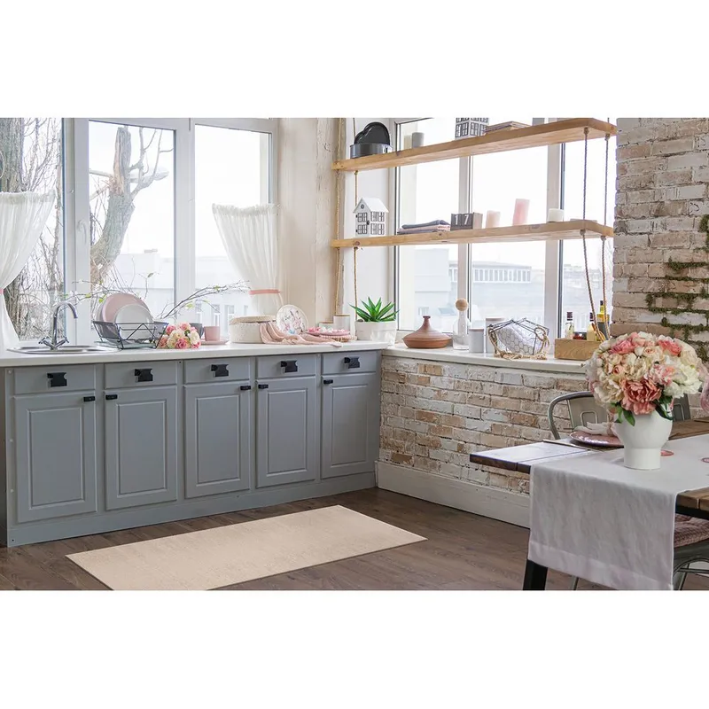 Plastmatta Hilma Plain - 70x250 cm, Linne - Textilier & mattor - Mattor - Utomhusmattor - Plastmattor