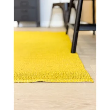 Plastmatta Hilma Plain - 70x300 cm, Gul - Textilier & mattor - Mattor - Modern matta - Friezemattor