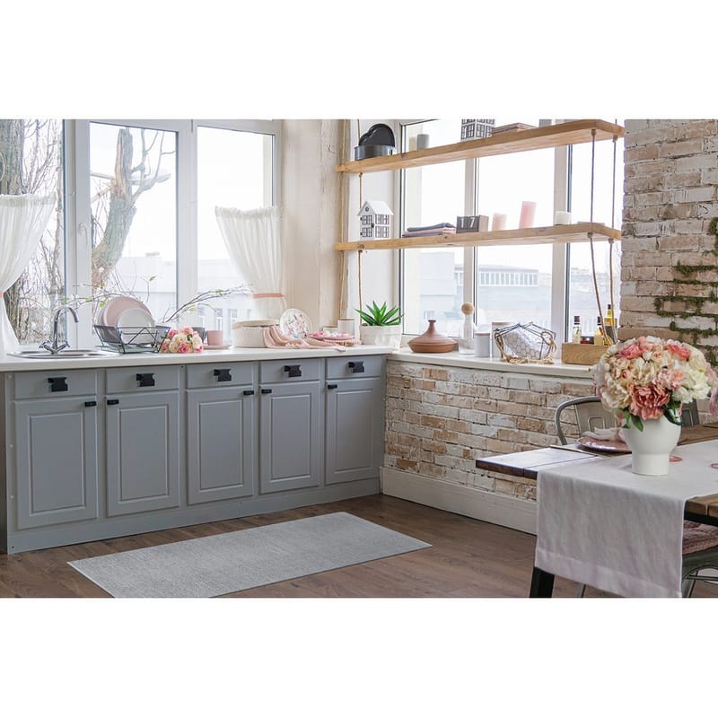 Plastmatta Hilma Plain - 70x150 cm, Grå - Textilier & mattor - Mattor - Utomhusmattor - Plastmattor