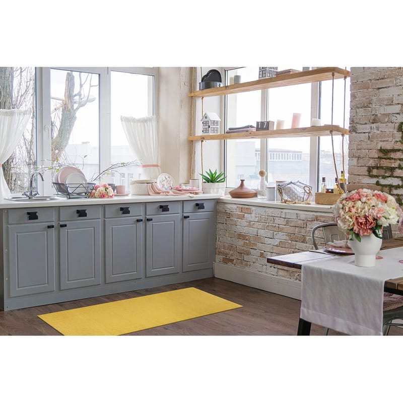 Plastmatta Hilma Plain - 150x220 cm, Gul - Textilier & mattor - Mattor - Utomhusmattor - Plastmattor