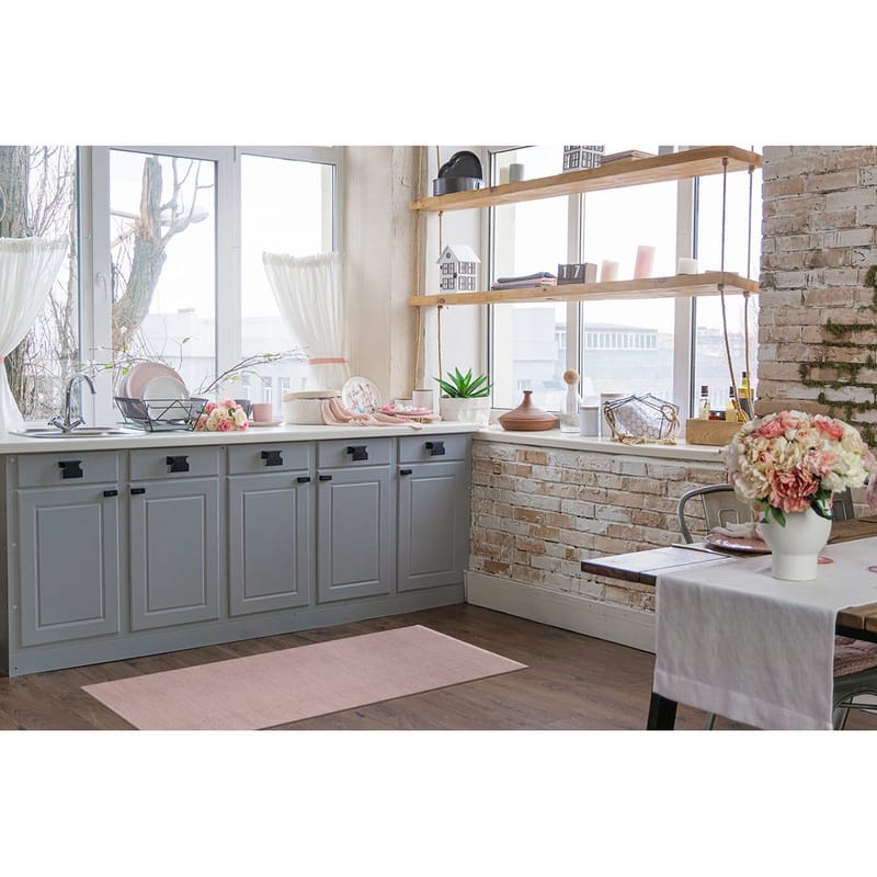 Plastmatta Hilma Plain - 70x250 cm, Rosa - Textilier & mattor - Mattor - Utomhusmattor - Plastmattor