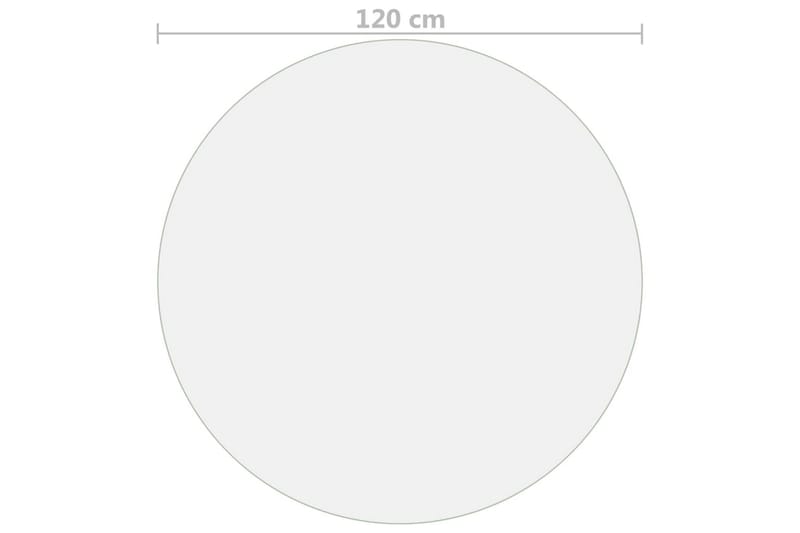Bordsskydd matt Ã˜ 120 cm 2 mm PVC - Transparent - Textilier & mattor - Mattor - Utomhusmattor - Plastmattor