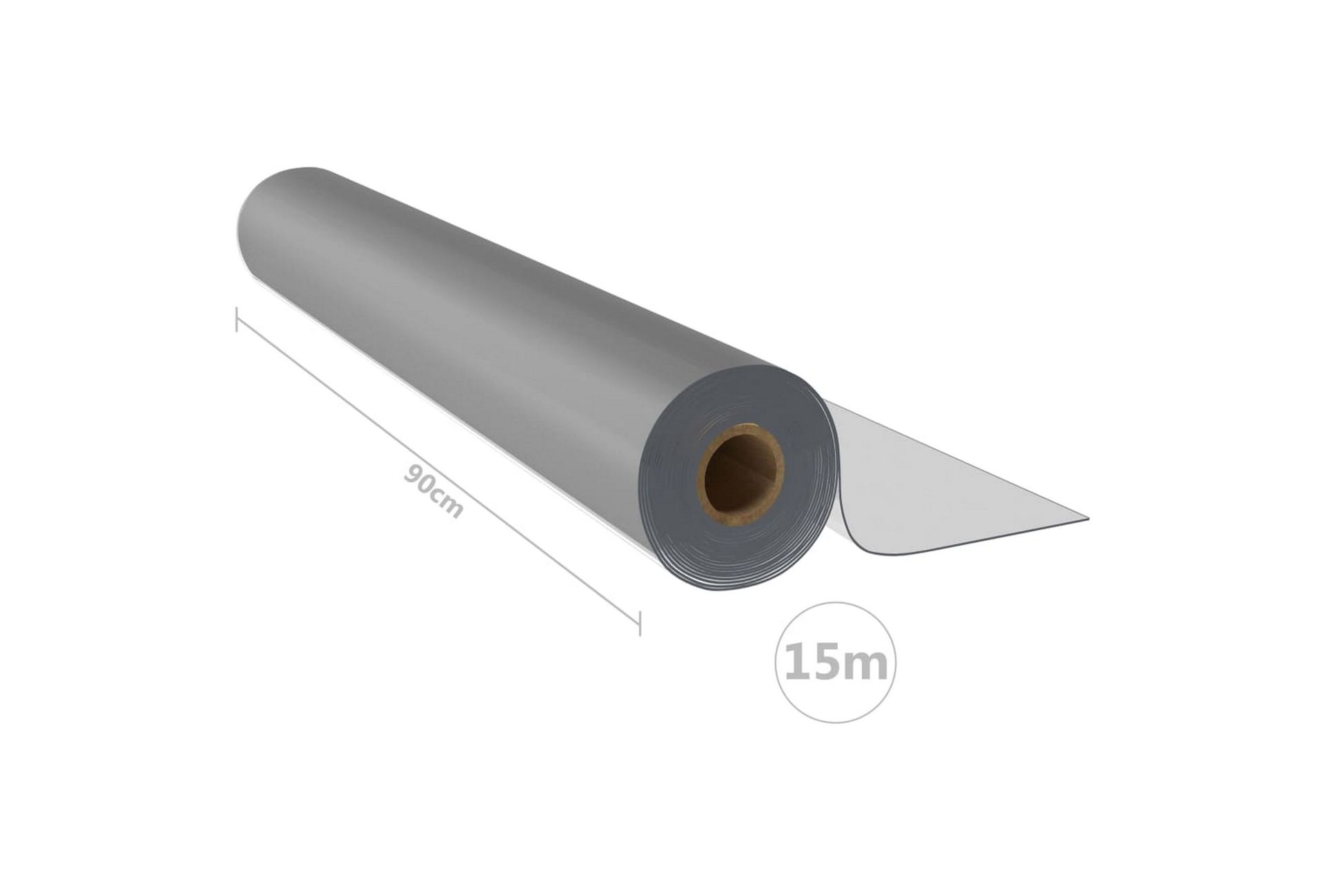Bordsskydd rulle matt 0,9x15 m 2 mm PVC - Transparent - Textilier & mattor - Mattor - Utomhusmattor - Plastmattor