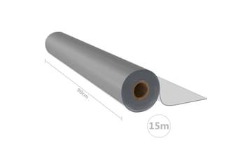 Bordsskydd rulle matt 0,9x15 m 2 mm PVC - Transparent - Textilier & mattor - Mattor - Utomhusmattor - Plastmattor