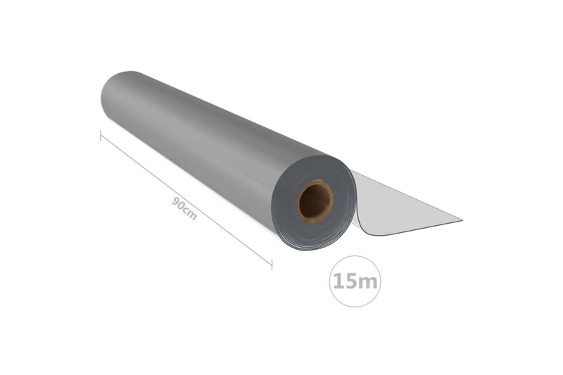 Bordsskydd rulle matt 0,9x15 m 2 mm PVC - Transparent - Textilier & mattor - Mattor - Utomhusmattor - Plastmattor