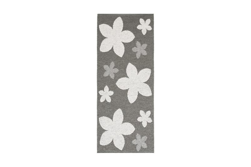 FLOWER Plastmatta 70x350 Vändbar PVC Grå - Horredsmattan - Små mattor - Plastmattor