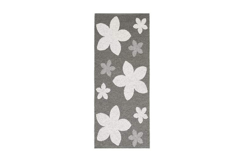 FLOWER Plastmatta 70x300 Vändbar PVC Grå - Horredsmattan - Små mattor - Plastmattor