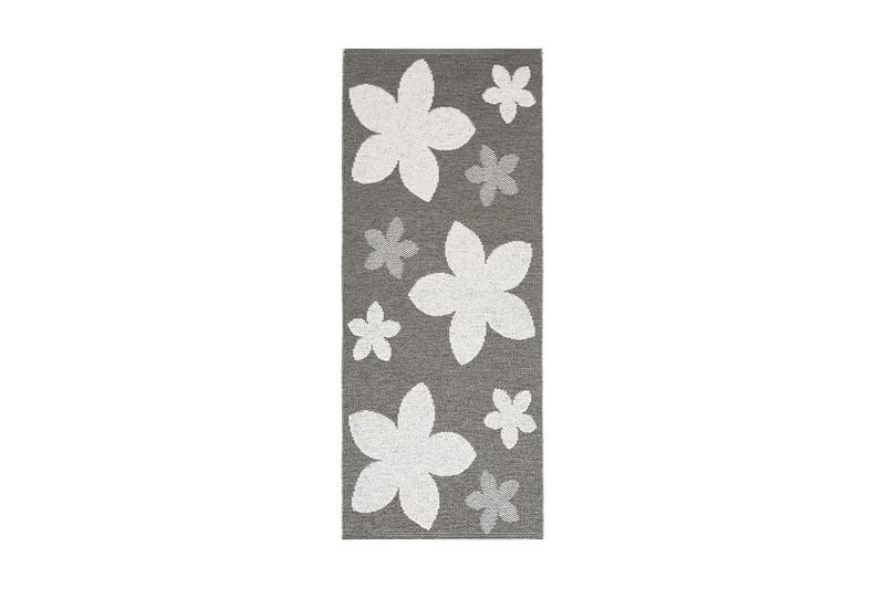 FLOWER Plastmatta 150x100 Vändbar PVC Grå - Horredsmattan - Små mattor - Plastmattor
