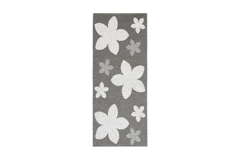FLOWER Plastmatta 70x150 Vändbar PVC Grå - Horredsmattan - Små mattor - Plastmattor