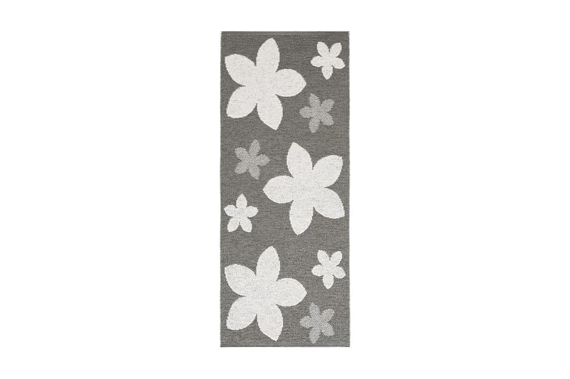 FLOWER Plastmatta 70x100 Vändbar PVC Grå - Horredsmattan - Små mattor - Plastmattor
