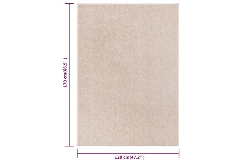 Matta 120x170 cm mörk beige - Beige - Plastmattor