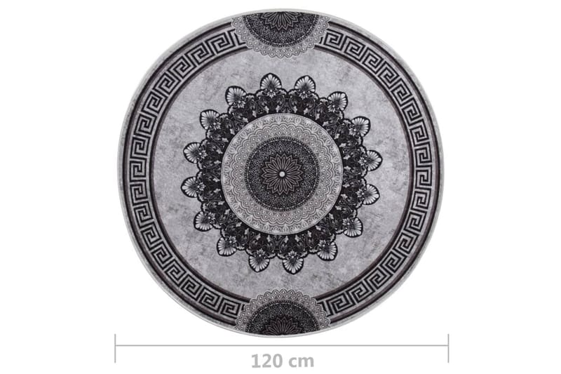 Matta tvättbar Ï†120 cm flerfärgad halkfri - Flerfärgad - Plastmattor