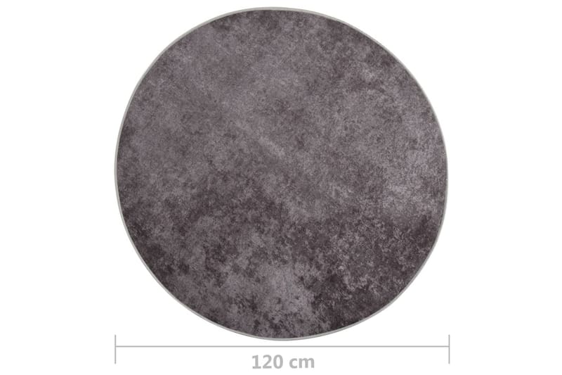 Matta tvättbar Ï†120 cm grå halkfri - Grå - Plastmattor
