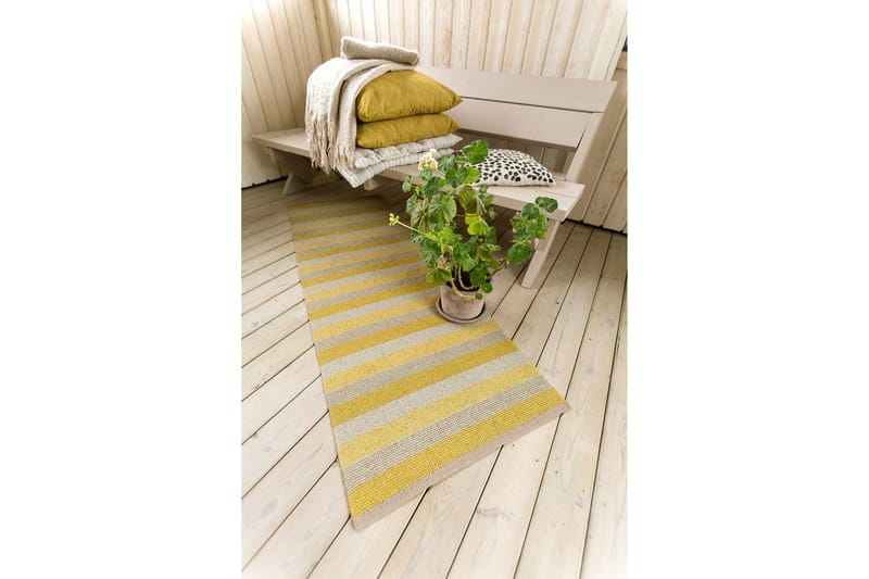 PLASTIC LOVI Plastmatta 70x200 cm Gul - Horredsmattan - Textilier & mattor - Mattor - Utomhusmattor - Plastmattor