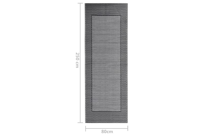 Utomhusmatta svart 80x150 cm PP - Svart - Textilier & mattor - Mattor - Utomhusmattor