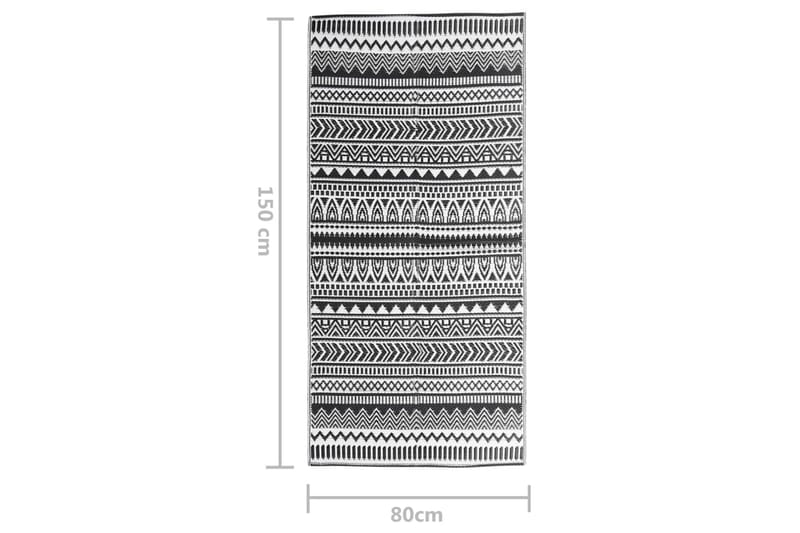 Utomhusmatta svart 80x150 cm PP - Svart - Textilier & mattor - Mattor - Utomhusmattor