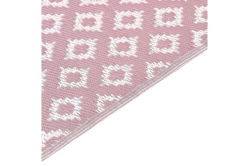 Utomhusmatta Thane - Rosa, Vit - Textilier & mattor - Mattor - Utomhusmattor