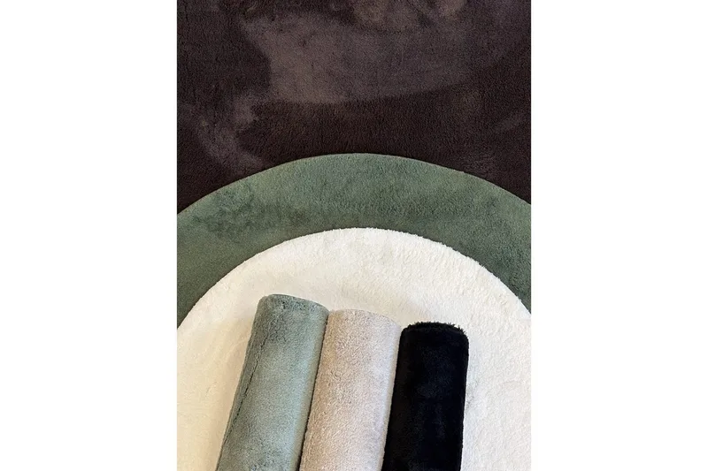 Tvättbar Matta Soft Rund - 160x160 cm, Choklad - Textilier & mattor - Mattor - Utomhusmattor - Plastmattor