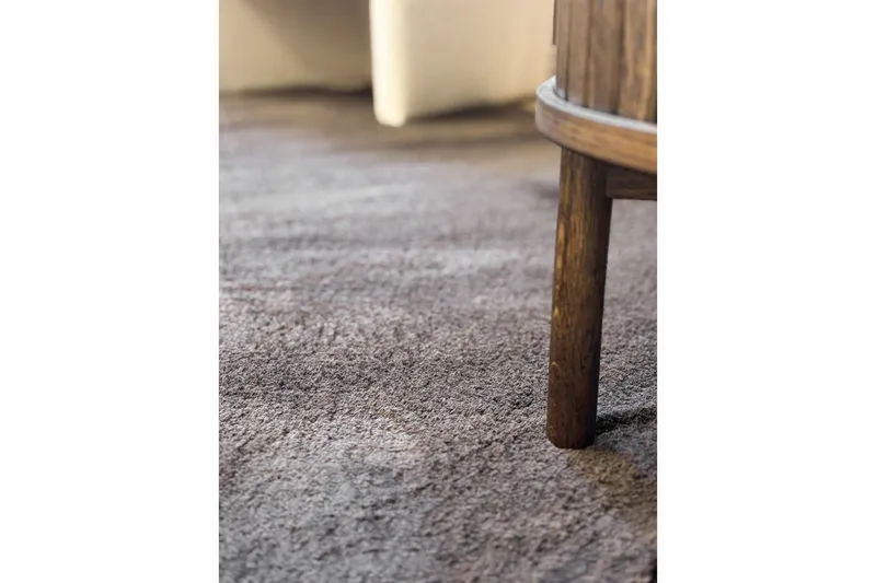 Tvättbar Matta Soft Rund - 240x240 cm, Choklad - Textilier & mattor - Mattor - Utomhusmattor - Plastmattor